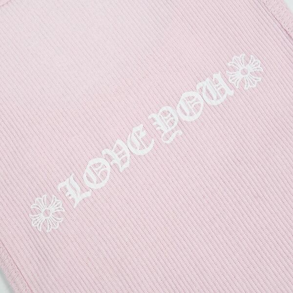 Size【L】 CHROME HEARTS クロム・ハーツ LOVE YOU RIB TANKTOP PINK