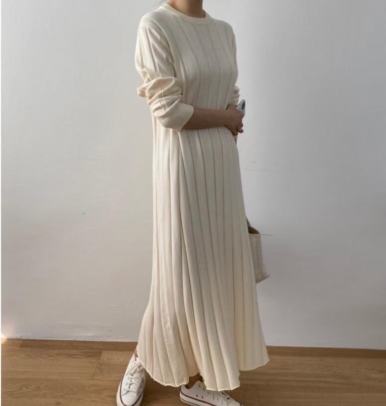 リブニットワンピース AJ1079-805