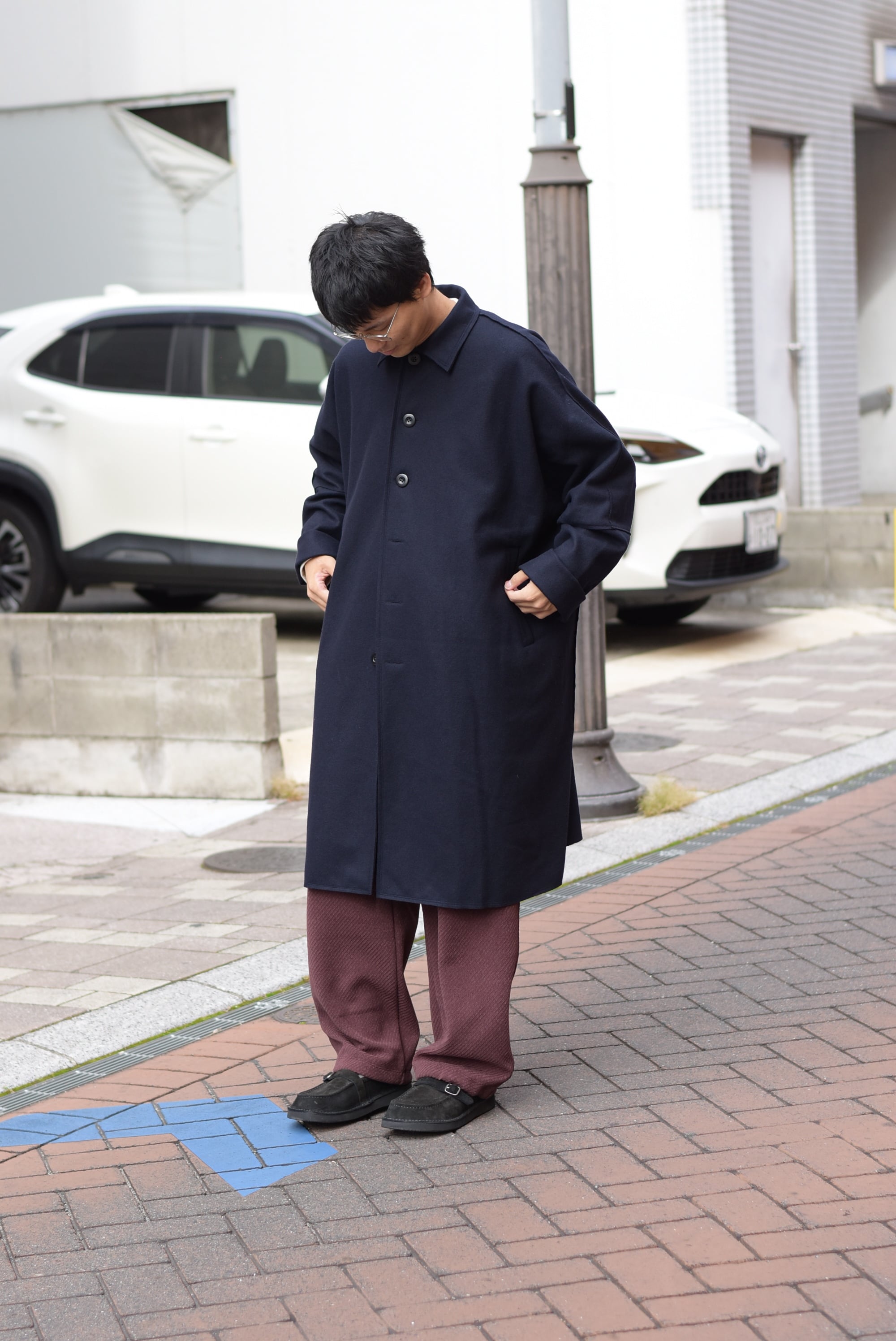 maillot】mature melton lots coat | theater(シアター)