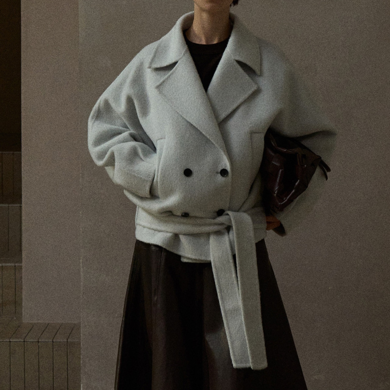 Wool Short Double Coat T3933