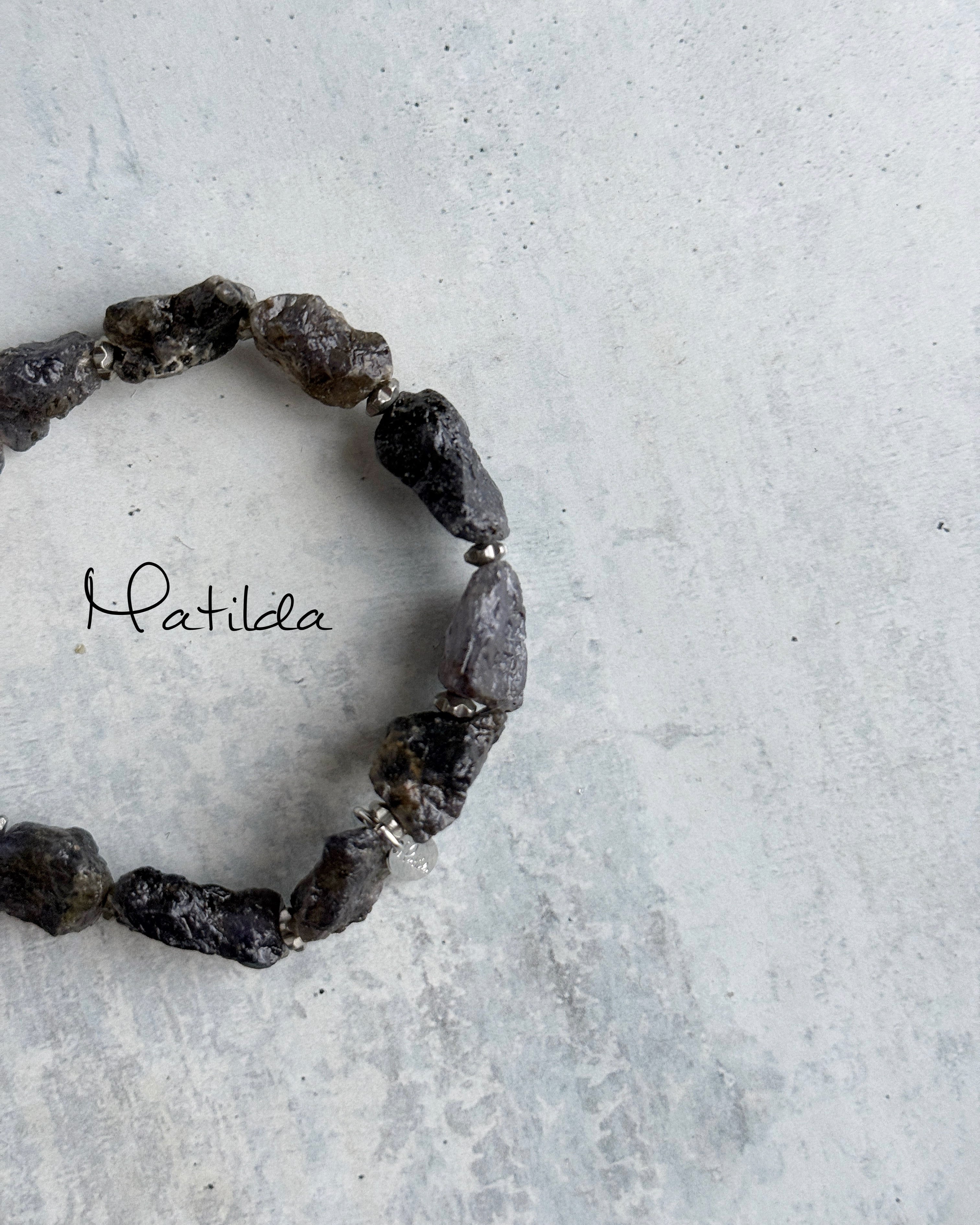 rough rock bracelet(アイオライト)