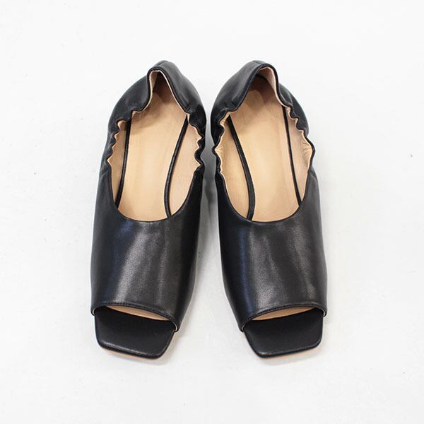 マルチボーダーシリーズ RIM.ARK Wedge sole square shoes 37 - 通販