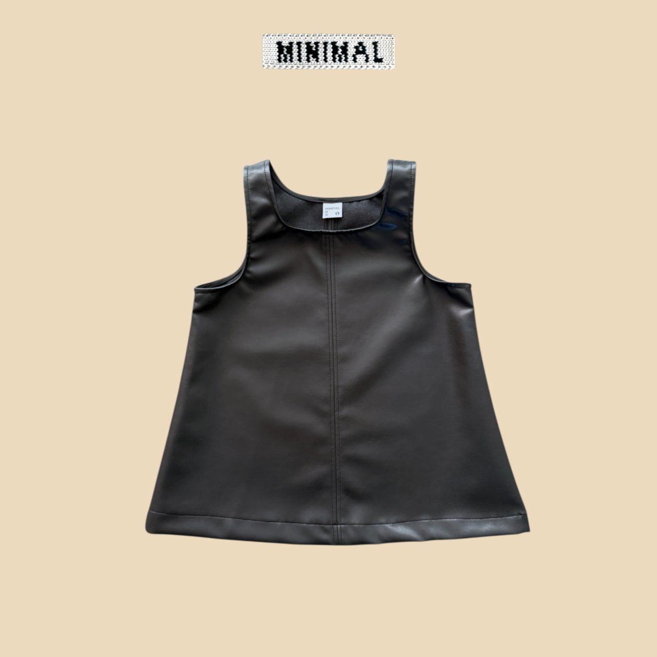 simply leather onepiece【minimal】 ※12月下旬~1月上旬発送予定