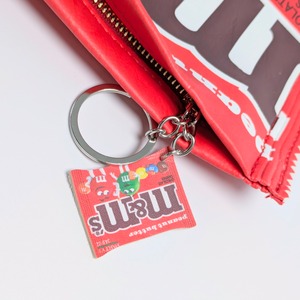 【 Snack Pack Pouch（ スナックパックポーチ ） 】『 m&m's / エムアンドエムズ / RED 』小物入れ / コスメポーチ 〚アメリカン雑貨 アメトイ〛