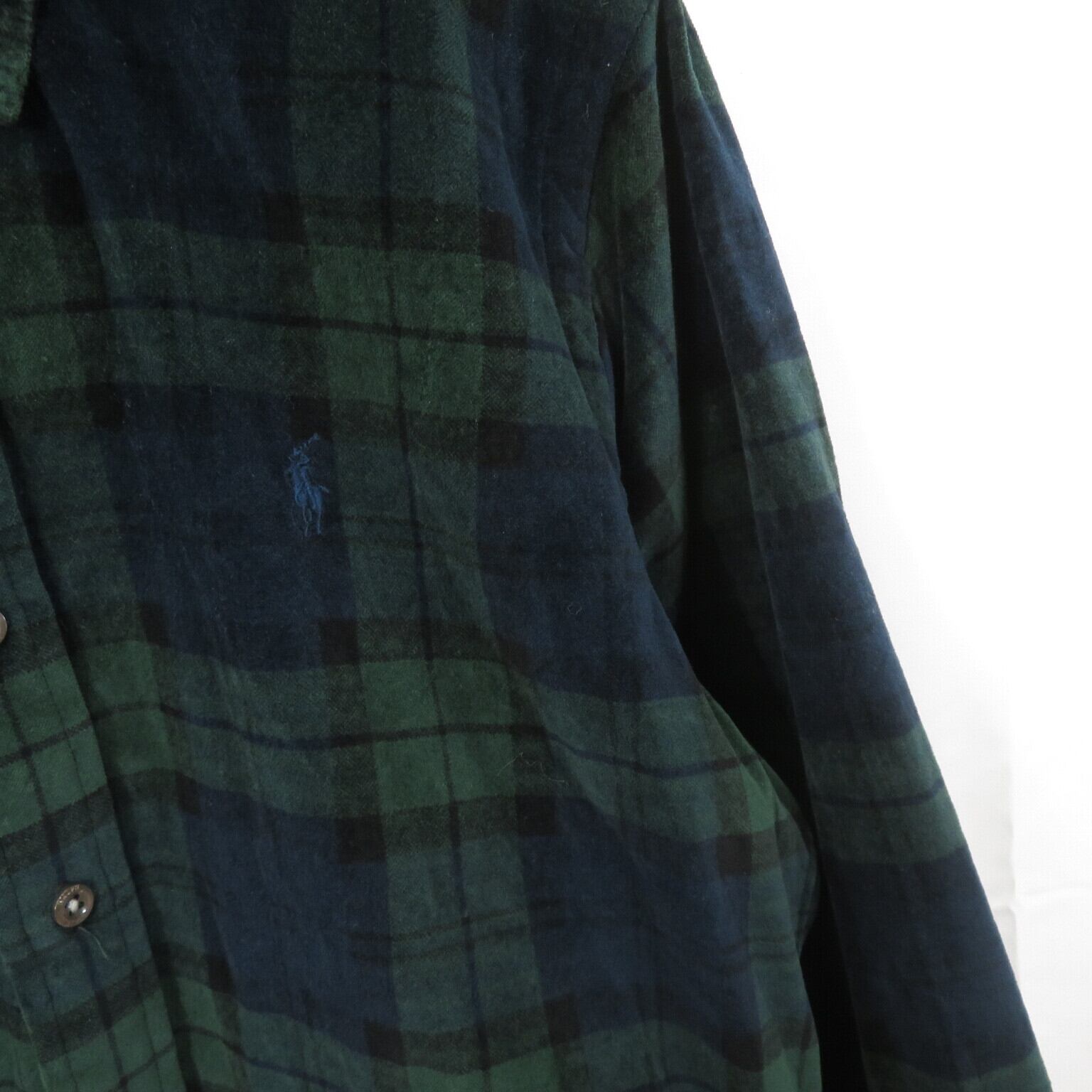 【激レア】Ron Herman ロンハーマン　ボタンダウンシャツ　チェック　緑 RALPH LAUREN Ron Herman別注 タータンチェック ベロア シャツ