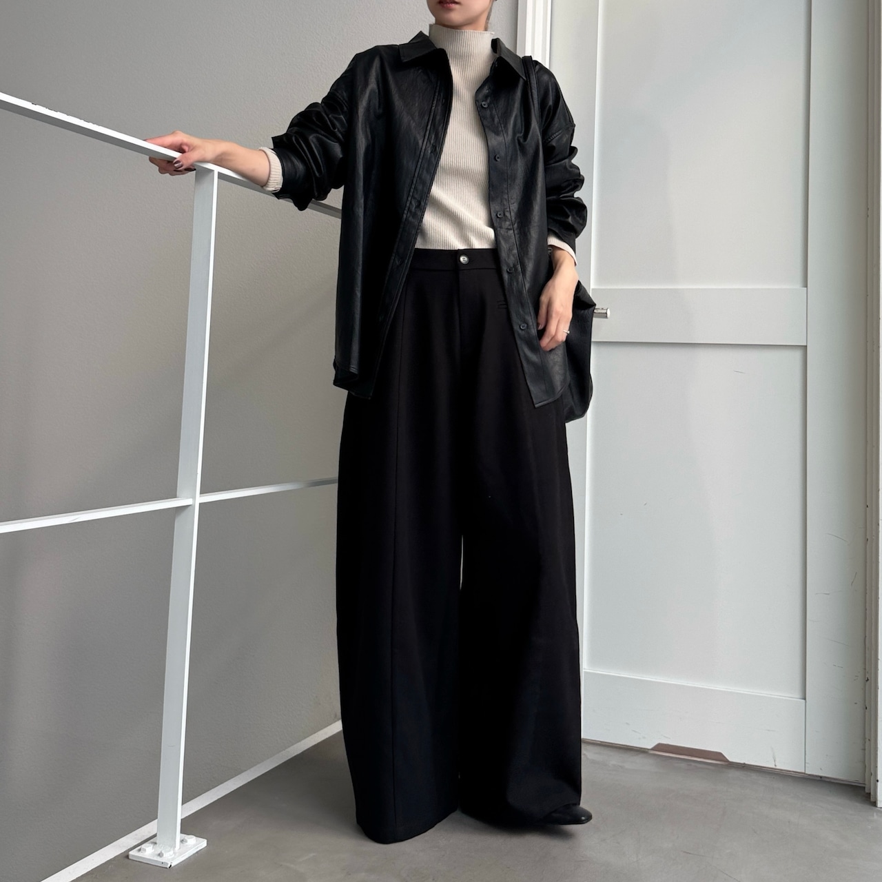Tie belt wide curve PT/black