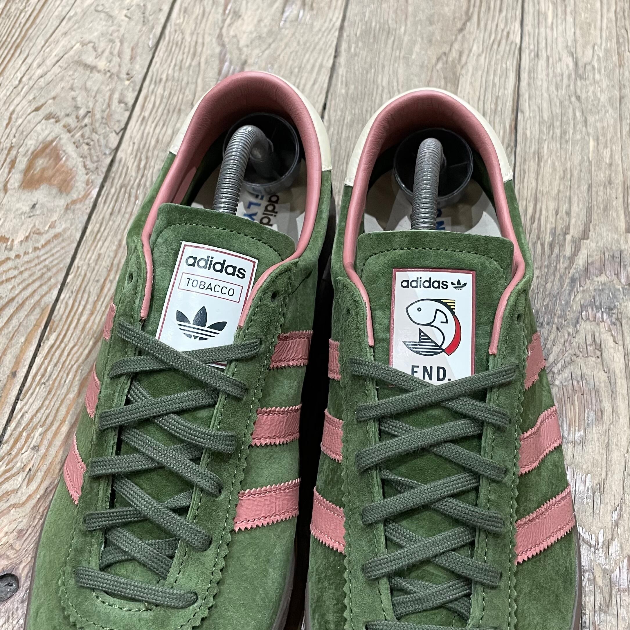 新品 ADIDAS×END. TOBACCO グリーン ピンク 27.5cm