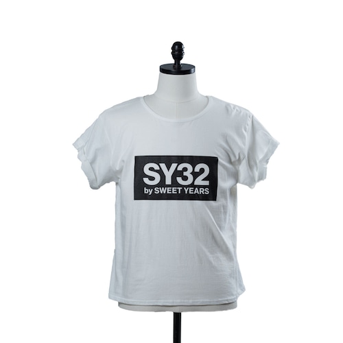 SY32　【Women's】ROLL UP BOX LOGO TEE（9057J）