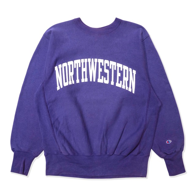 Champion 90s Reverse weave "NORTHWESTERN" Sweat Shirt Purple US made