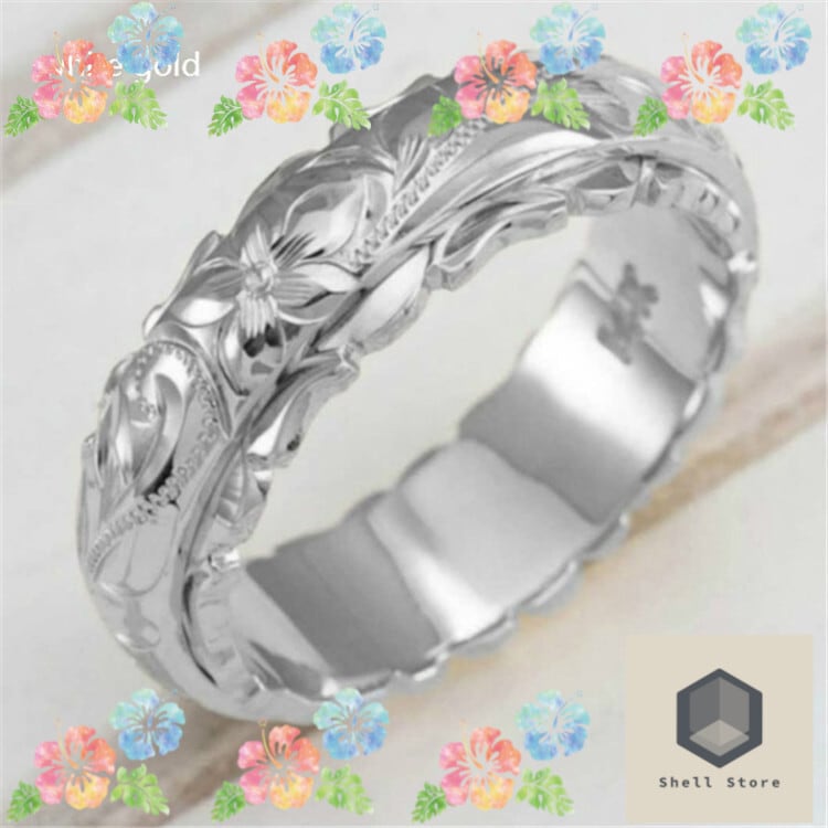 ハワイアンジュエリー リング シルバー 14K刻印あり | shellstore