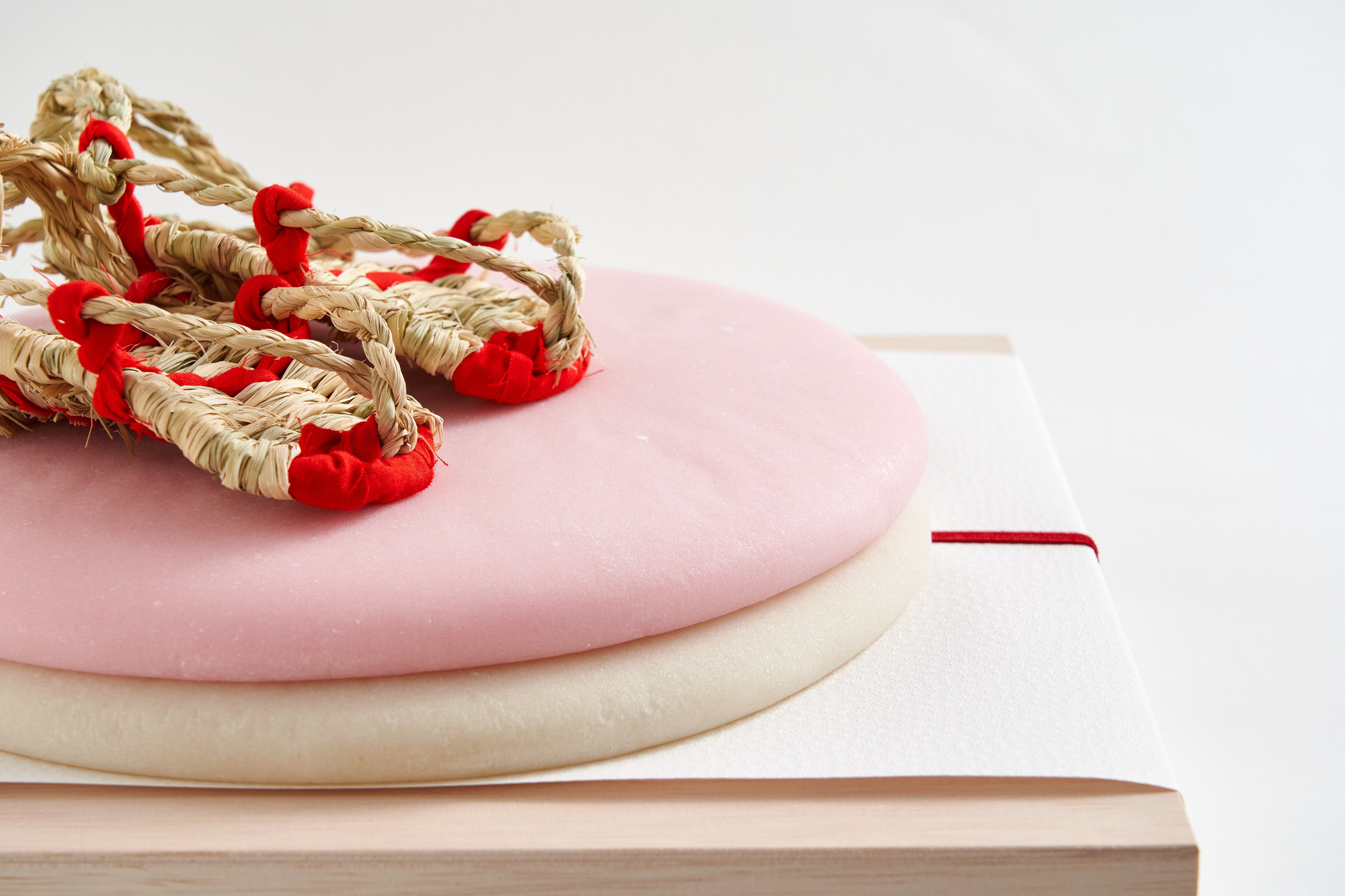 誕生餅 踏み餅 わらじ 赤 セット 鮹松月