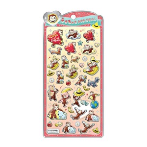 新作 うるちゅるポップシール おさるのジョージ CRUX クラックス 正規品 POP SEAL
