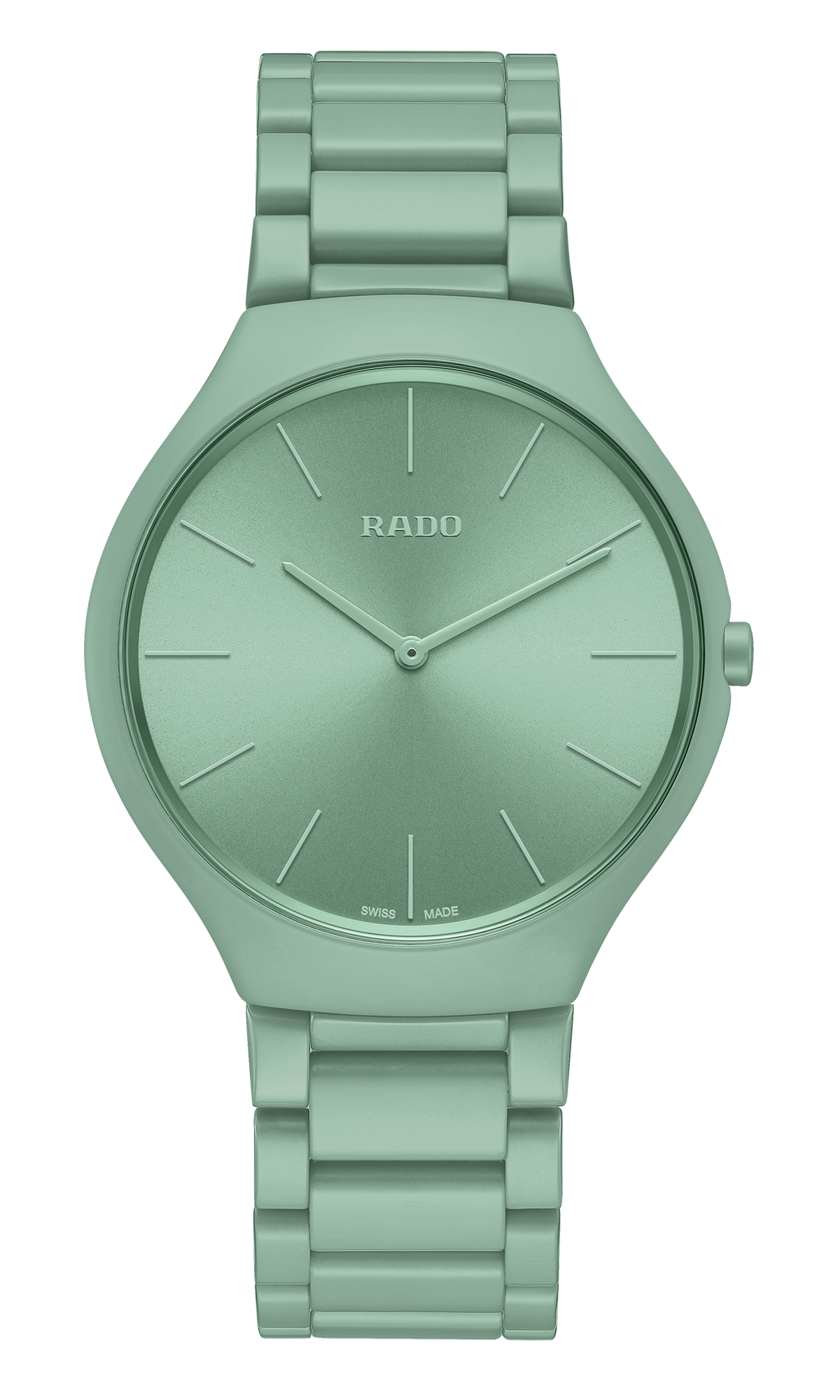 【RADO ラドー】True Thinline Les Couleurs™ Le Corbusier  Slightly greyed English green 32041 シンライン ル・コルビュジエ（グリーン）／国内正規品 腕時計