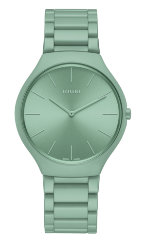 【RADO ラドー】True Thinline Les Couleurs™ Le Corbusier  Slightly greyed English green 32041 シンライン ル・コルビュジエ（グリーン）／国内正規品 腕時計