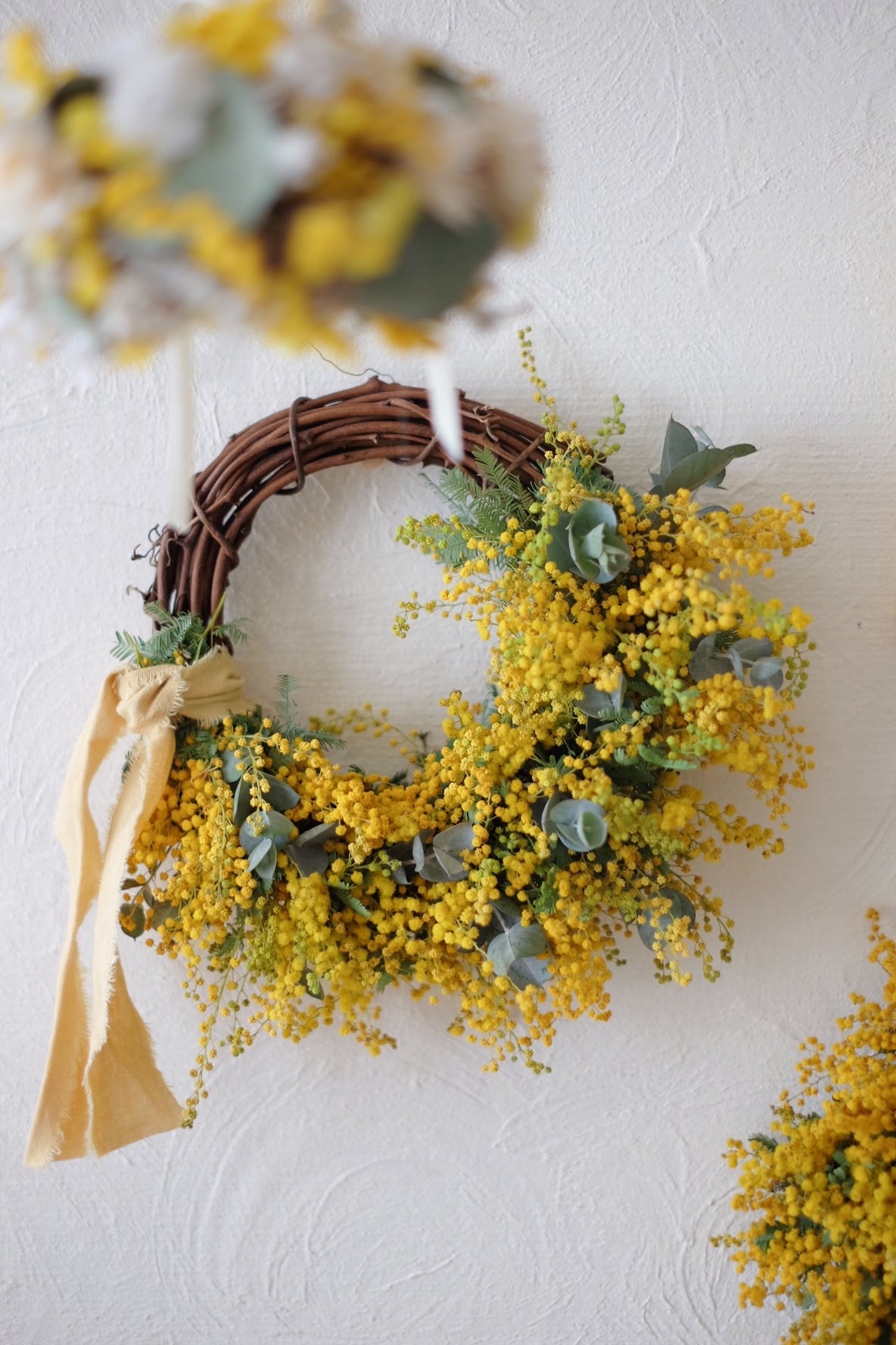 ミモザのリース　half　