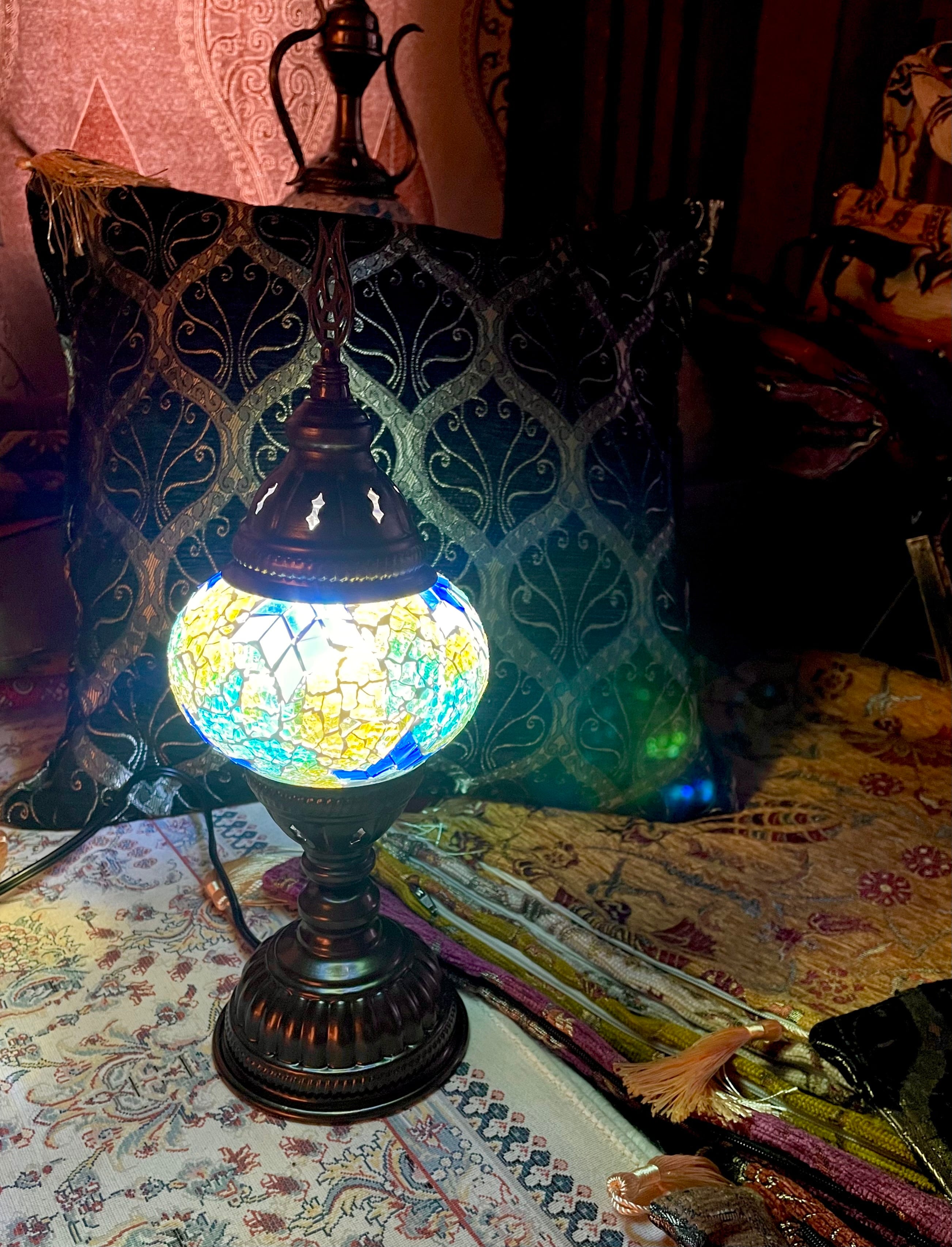 トルコのモザイク テーブルランプ (8)