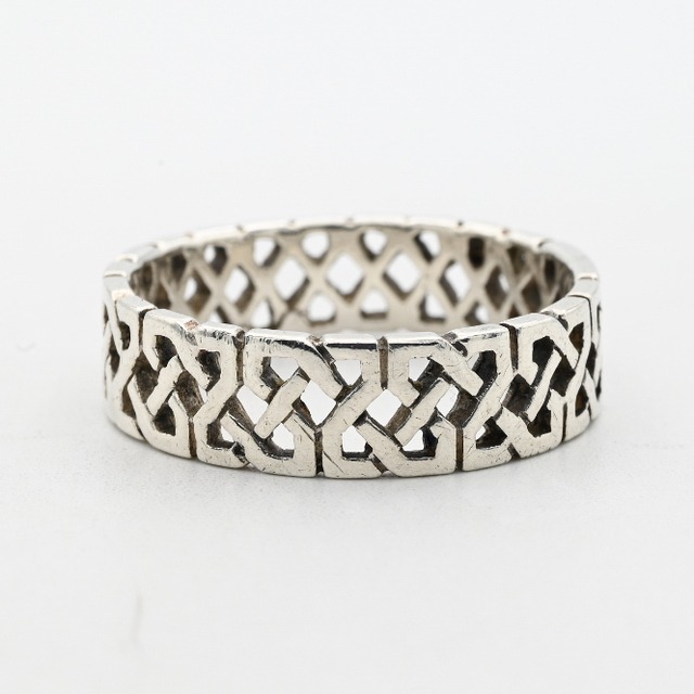 Open Work Celtic Knot Design Band Ring #25.5 / Denmark