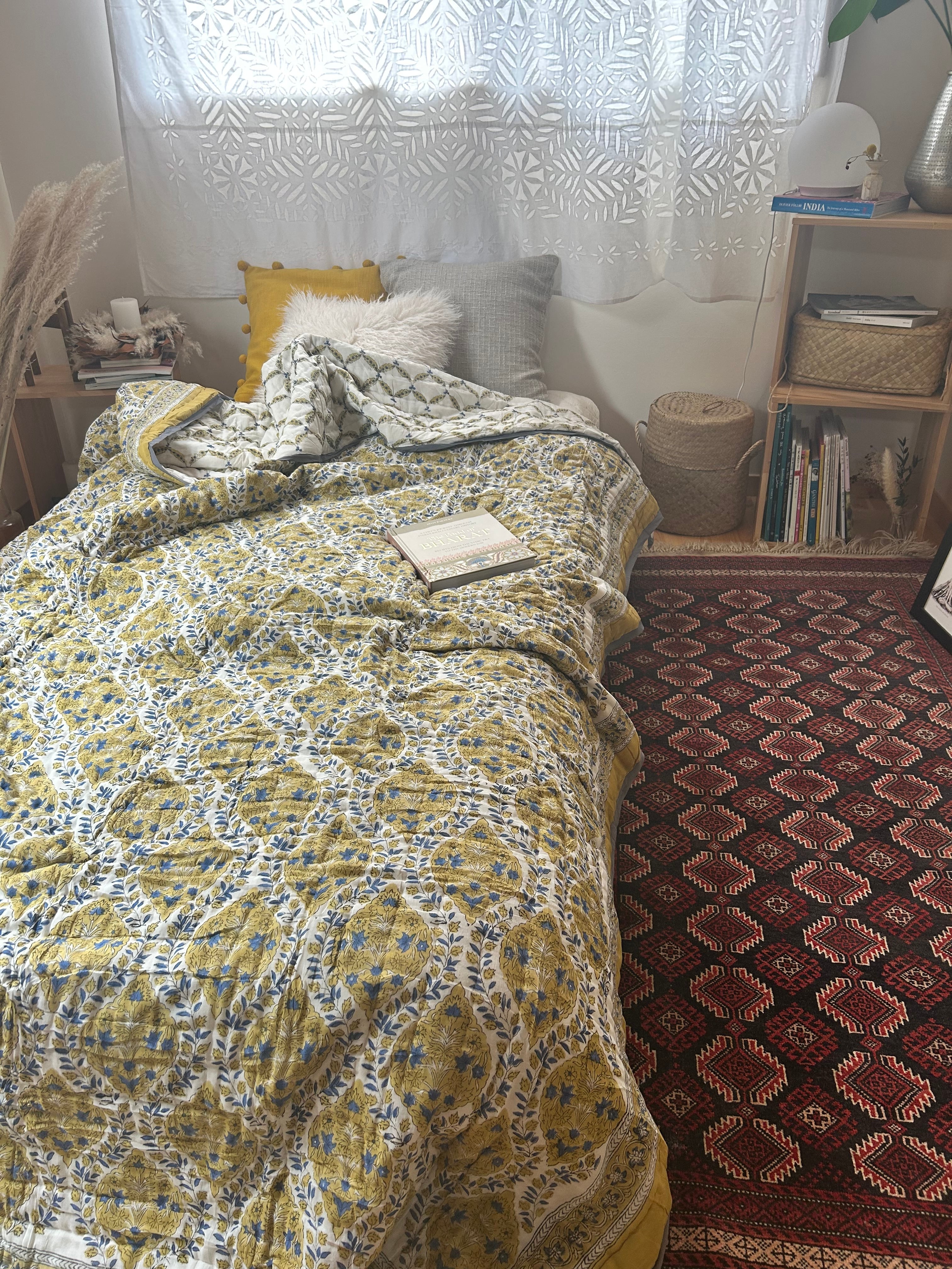 Toko Lotus 【ブロックプリントキルト・インドのお布団】