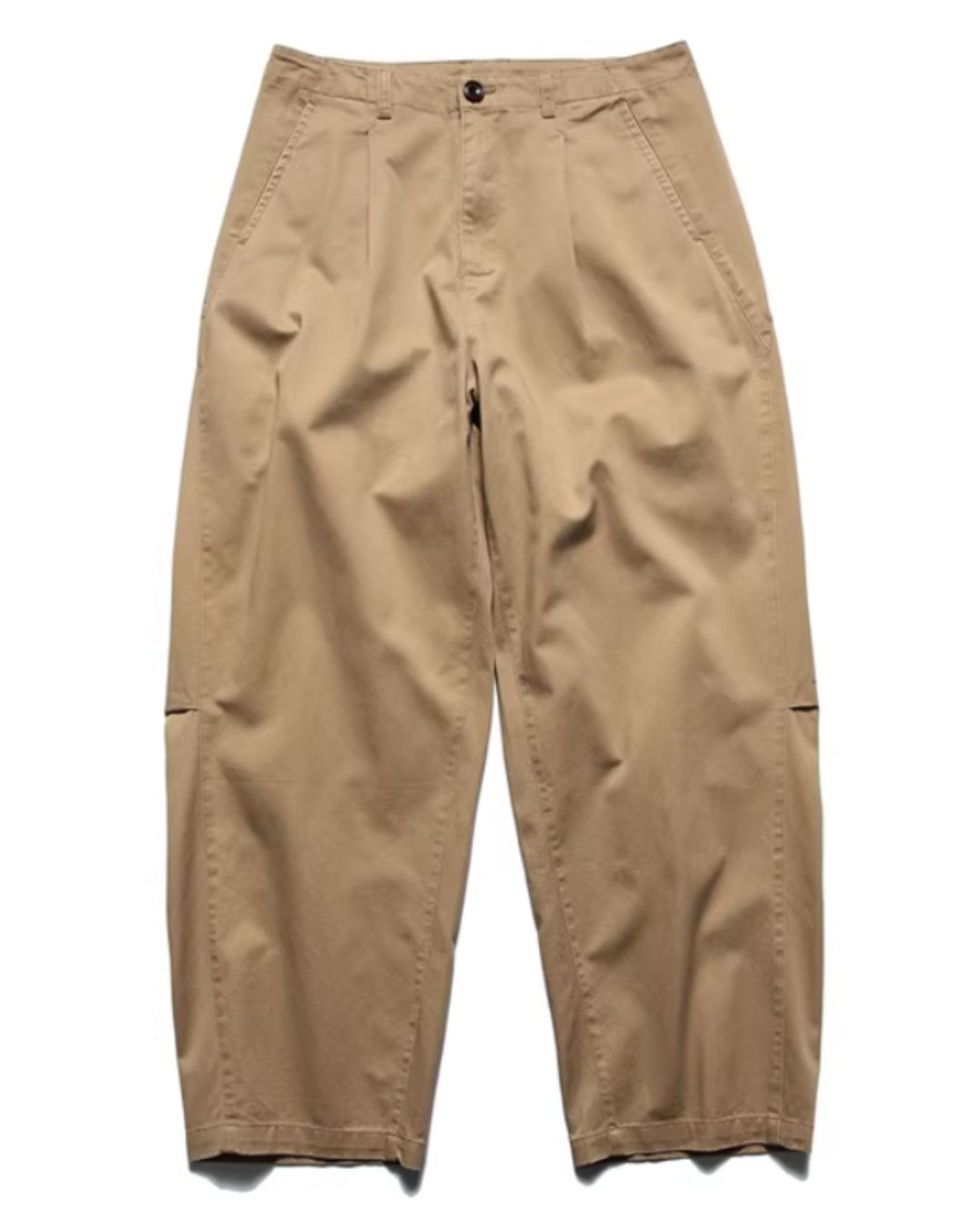 タックワイドテーパードパンツ　S0367