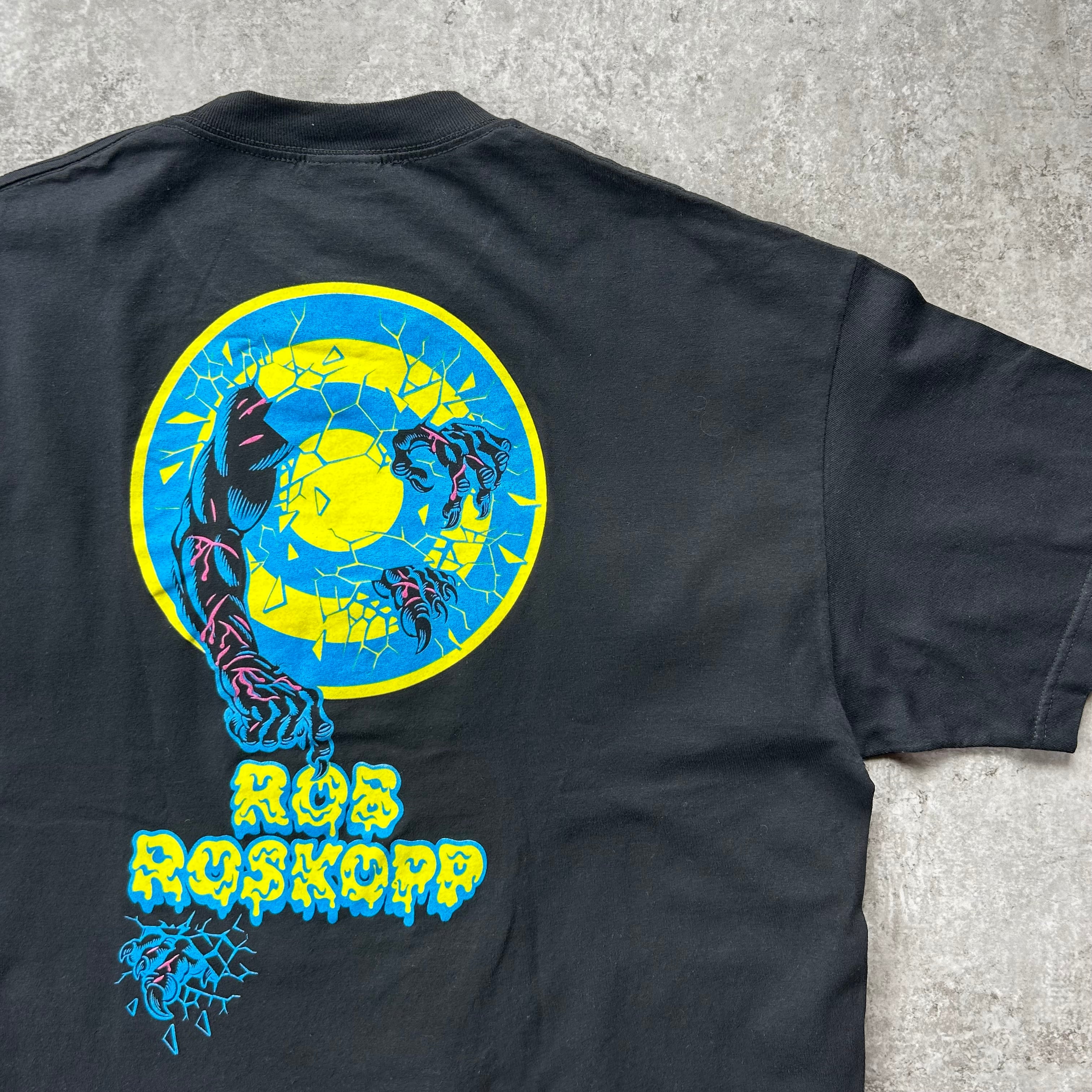 00s サンタクルーズ tシャツ NHSタグ ブラック XLロブロスコップ