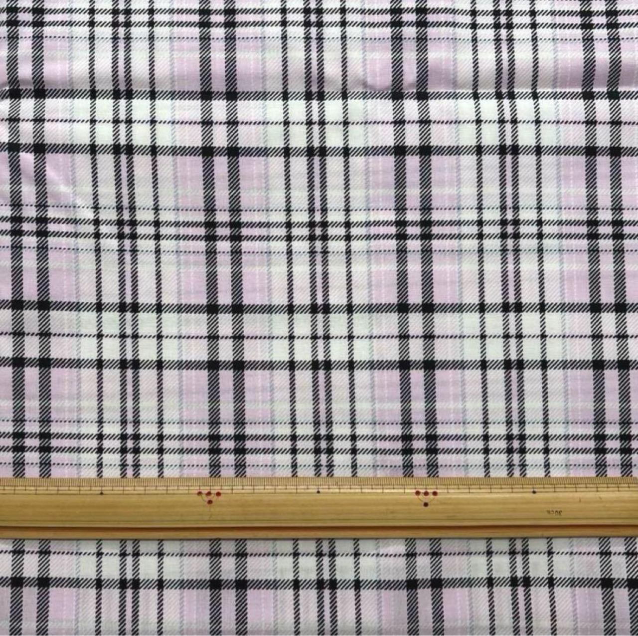 TB521◆1.7m◆SM◆訳あり◆綿100%シャーティング生地◆タータンチェック