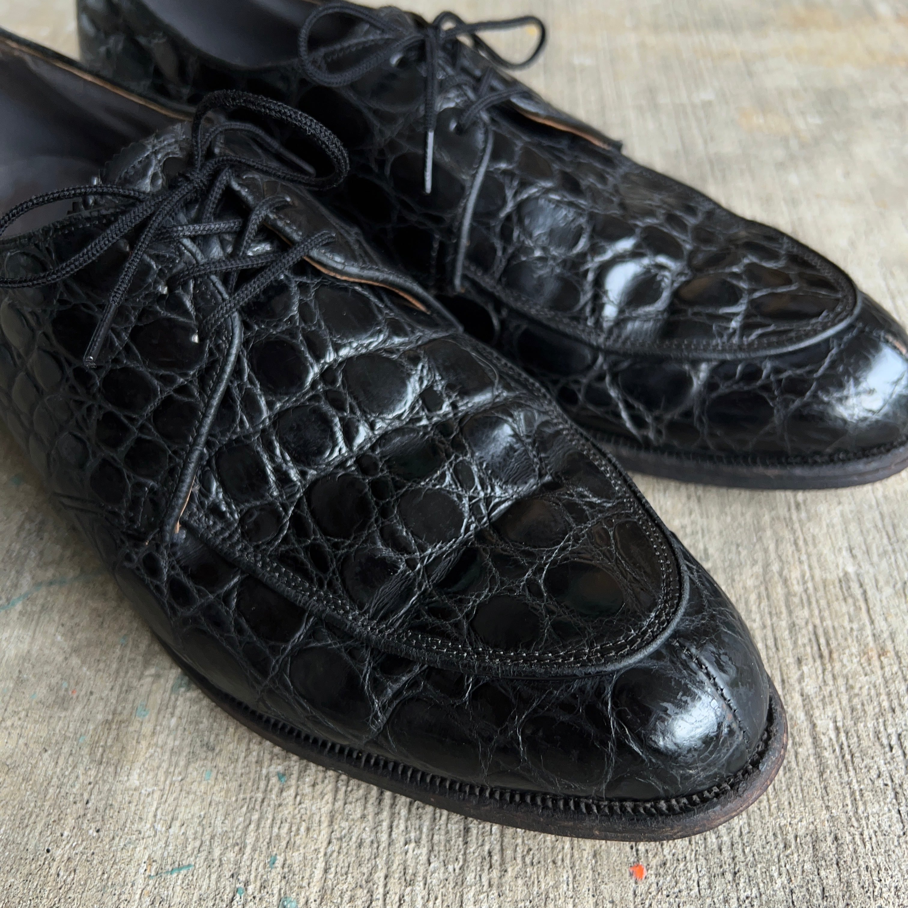 1960's~ “nettleton” CROCODILE LEATHER SHOES 約28cm 60年代 1960's~ “nettleton” CROCODILE LEATHER SHOES 約28cm 60年代