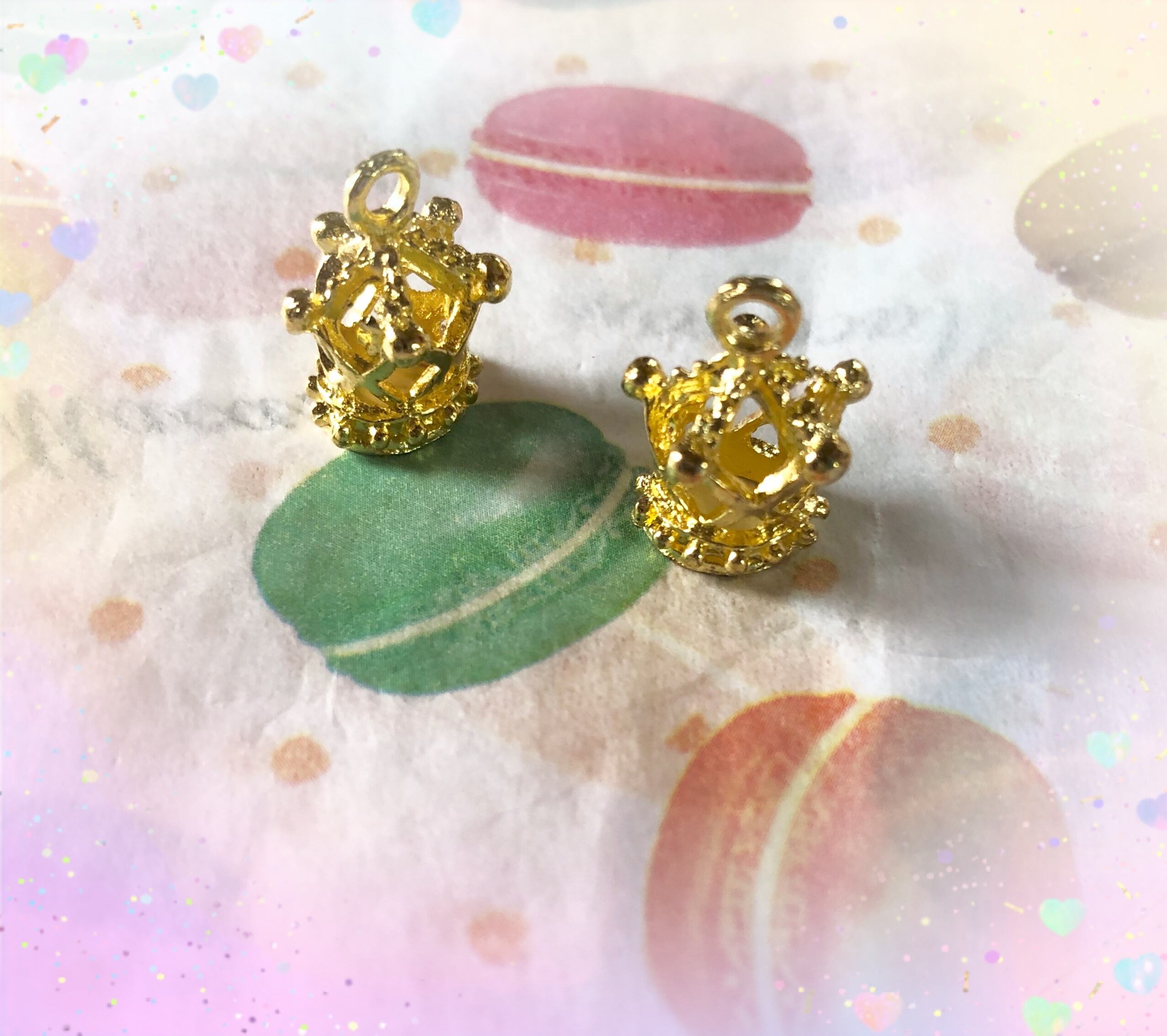 デザイン王冠チャーム キャンディドロップキャット