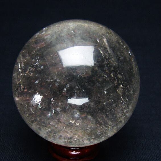 水晶 丸玉 53mm スフィア 置物 水晶玉 一点物 151-9030
