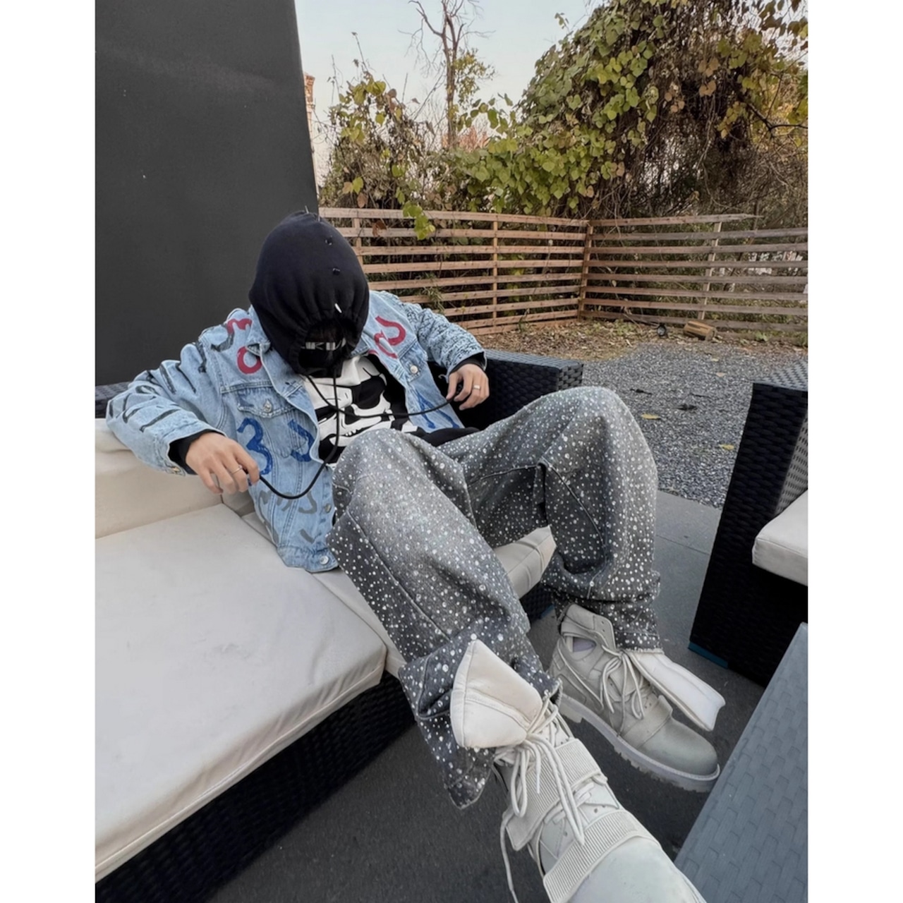 VIBE ストリート ダイヤ デニムパンツ P349