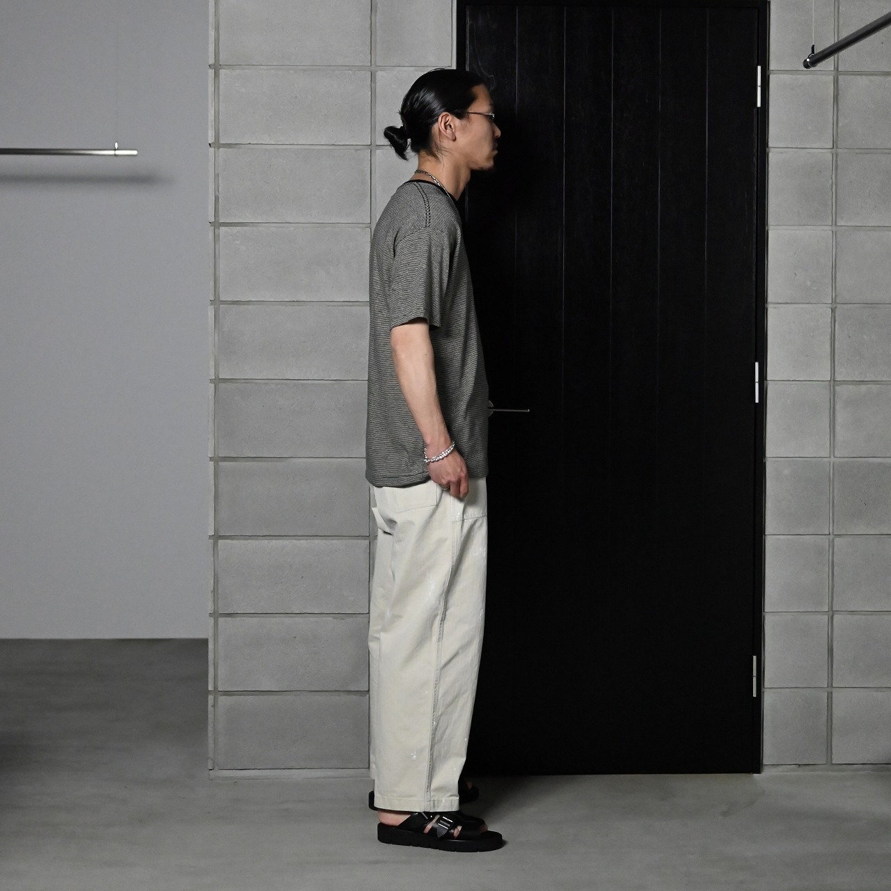 INTERIM / COTTON HEMP BORDER TEE