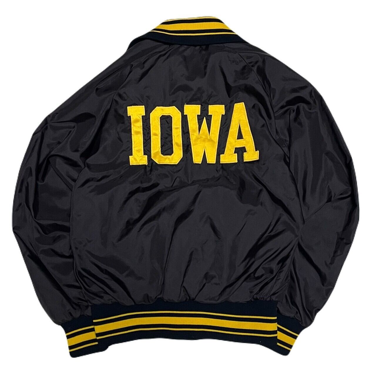 size S】90s IOWA アイオワ スタジャン ナイロンジャケット size S】90s IOWA アイオワ スタジャン ナイロンジャケット