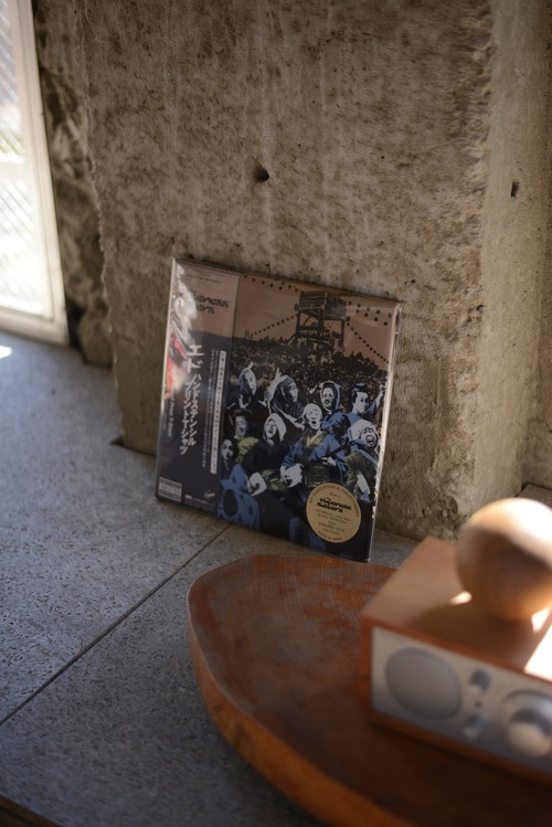 NICENESS /ED -handstencil print tee- blue