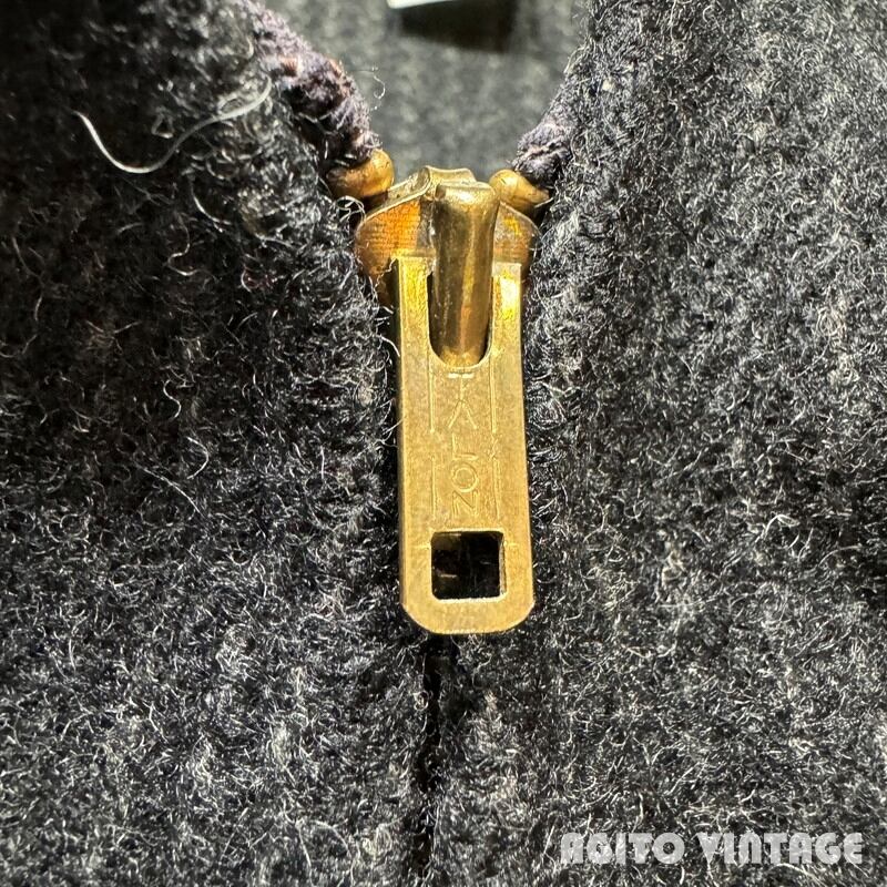 70's Woolrich ウールリッチ ジップアップウールベスト 白タグ
