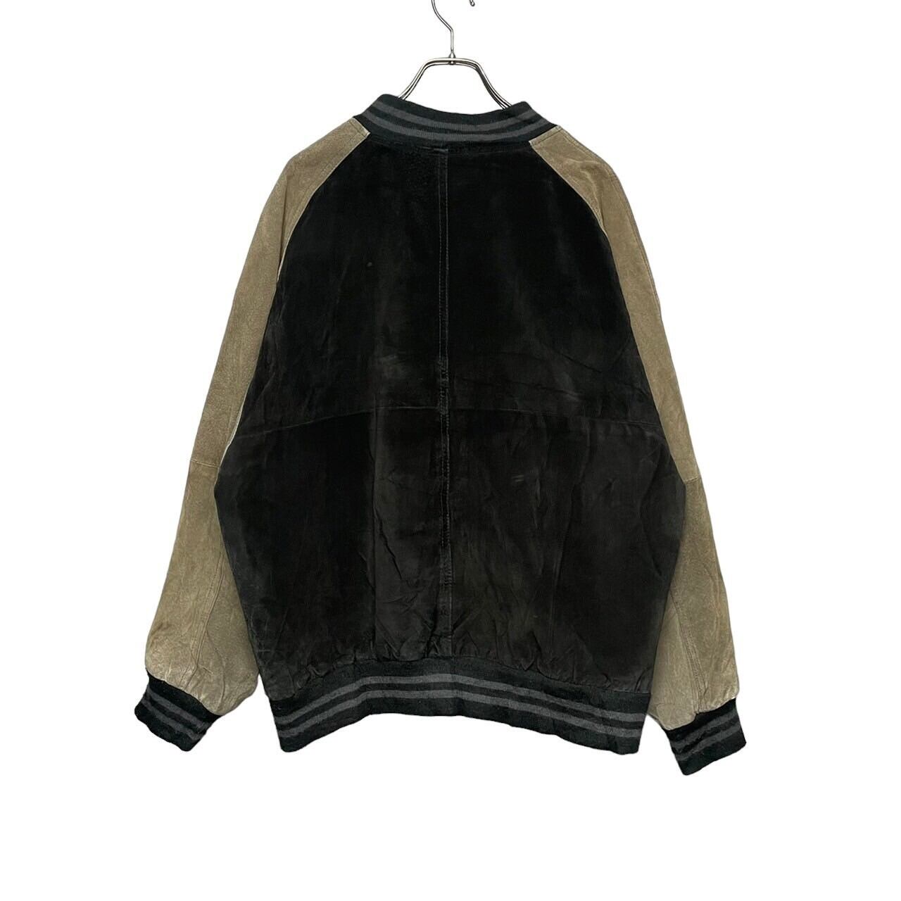 90s】【ラグランスリーブ】NORTHWEST TERRITORY レザースタジャン L 