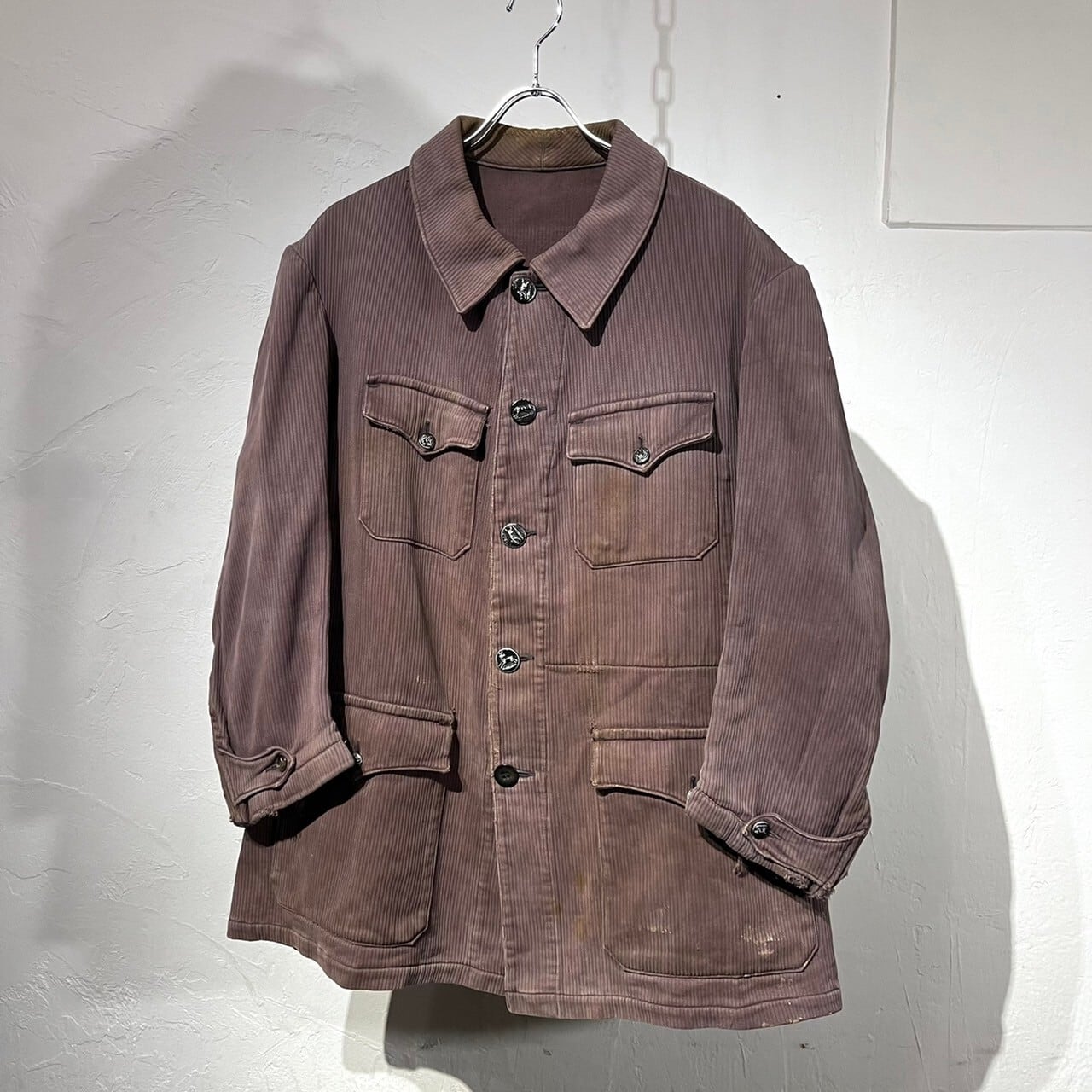 30~40s Le Mousquetaire French Work Pique Hunting Jacket