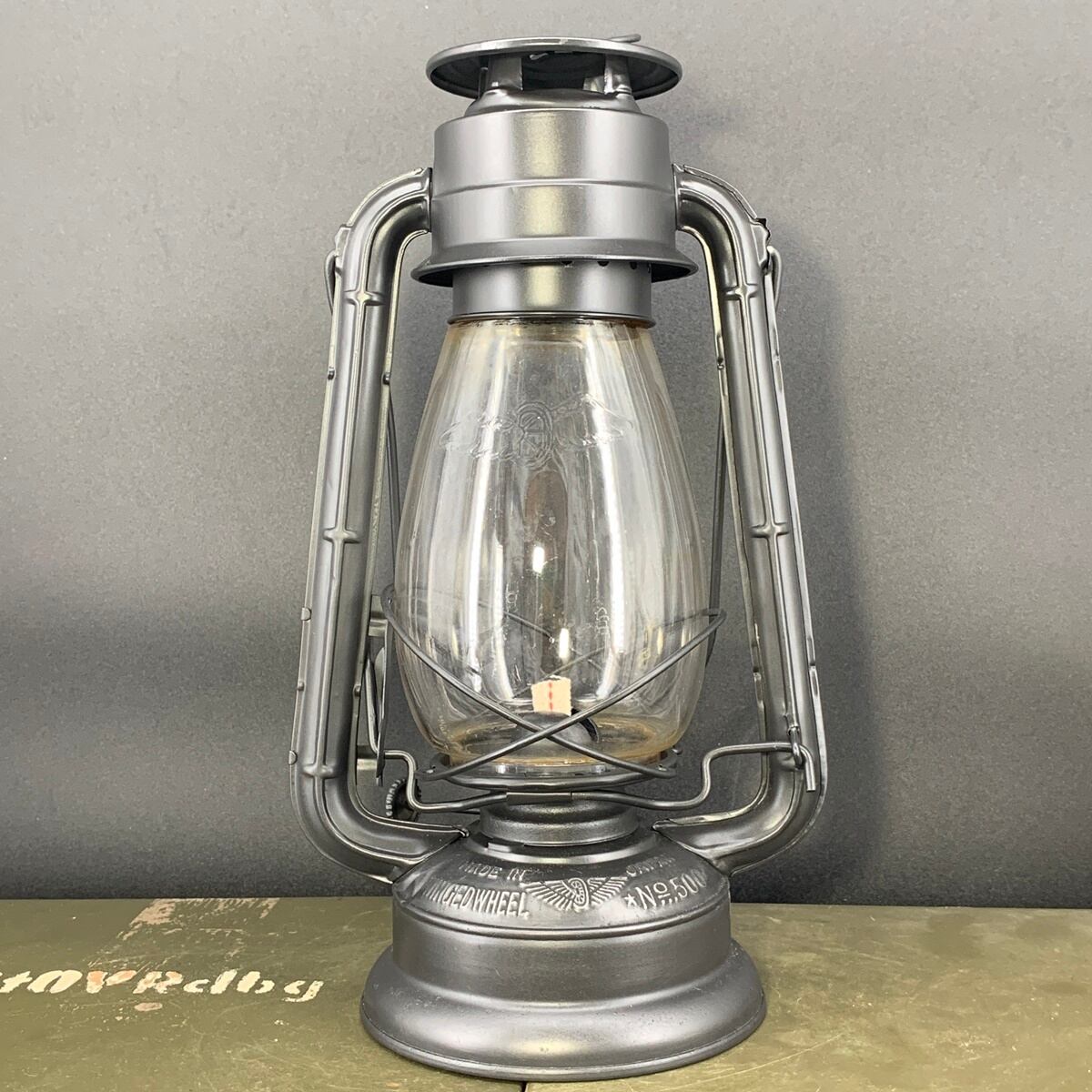 【ビンテージ加工】WINGED WHEEL No.500 ビンテージ ハリケーンランタン 別所ランプ