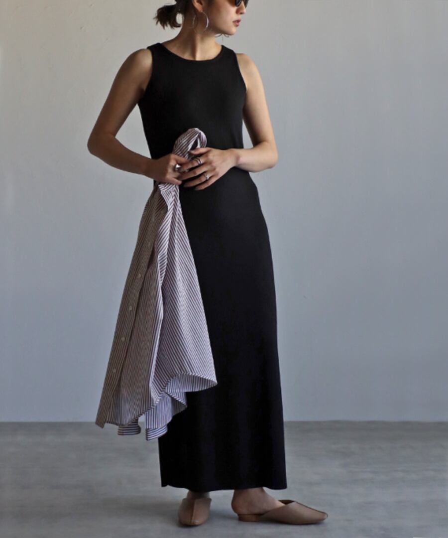 パッド付きアメスリリブワンピース【w-30164】.