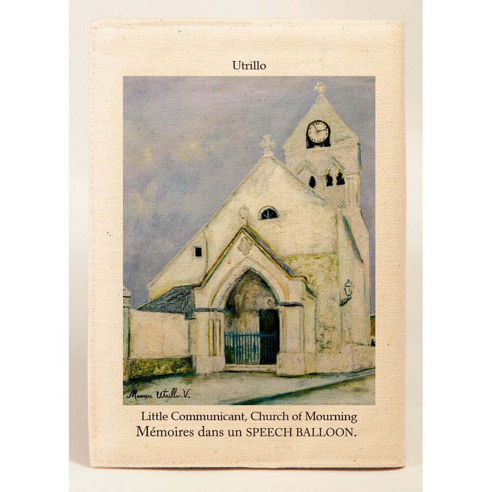 モーリス・ユトリロ Maurice Utrillo：スピーチバルーンのブックカバー