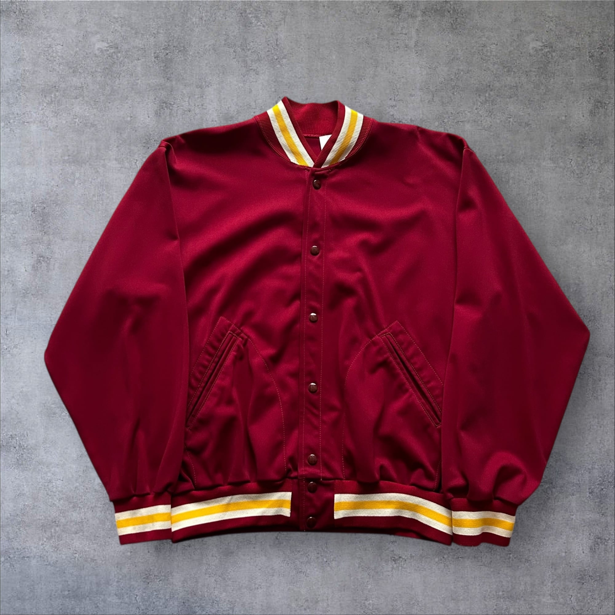 1970s Sand Knit Snap Stadium Jacket【高円寺店】
