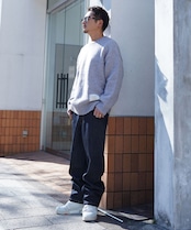 【#Re:room】SEASIDE BIG CREW KNIT［REK138］