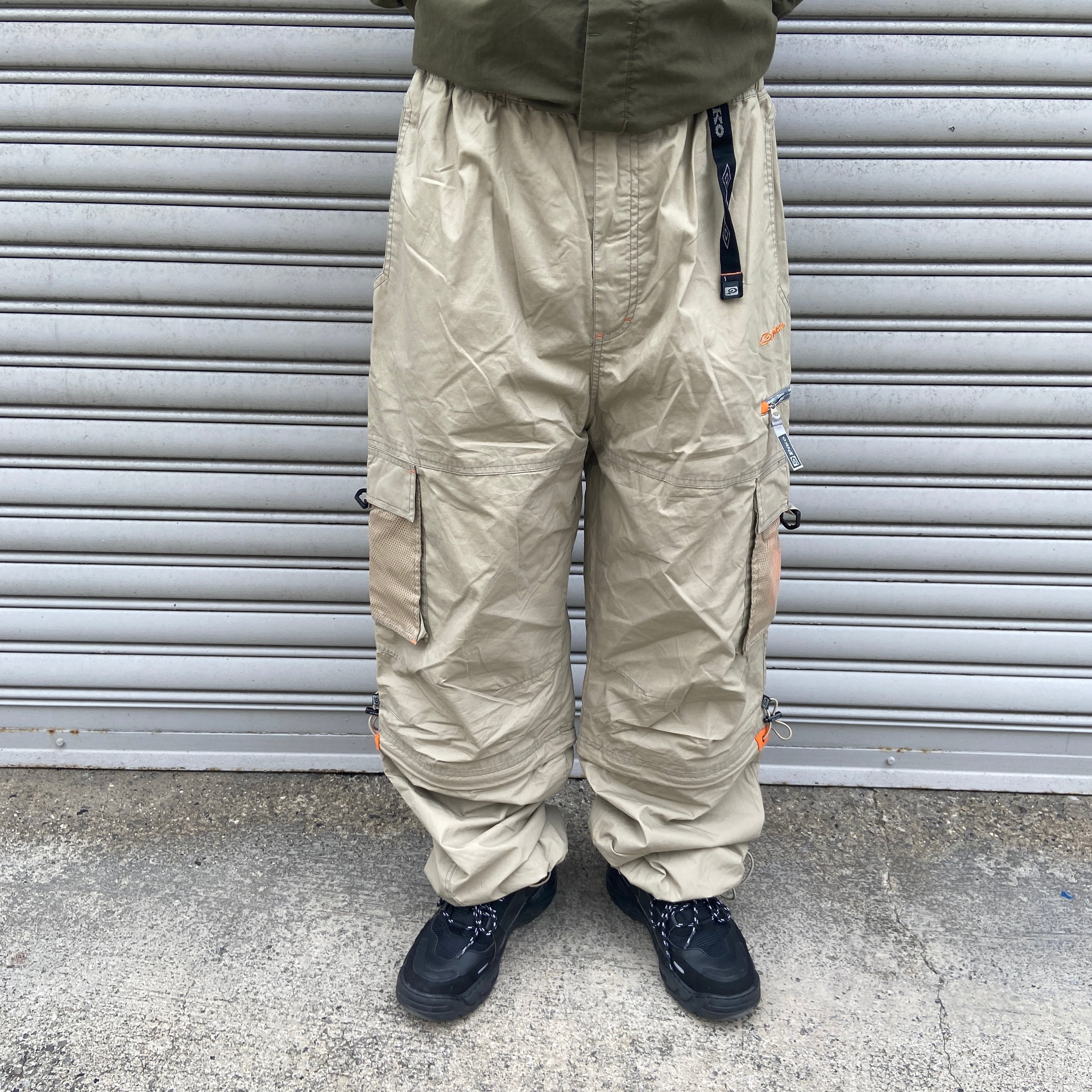 ヴィンテージ　nylon pants 2way ドローコード　テック