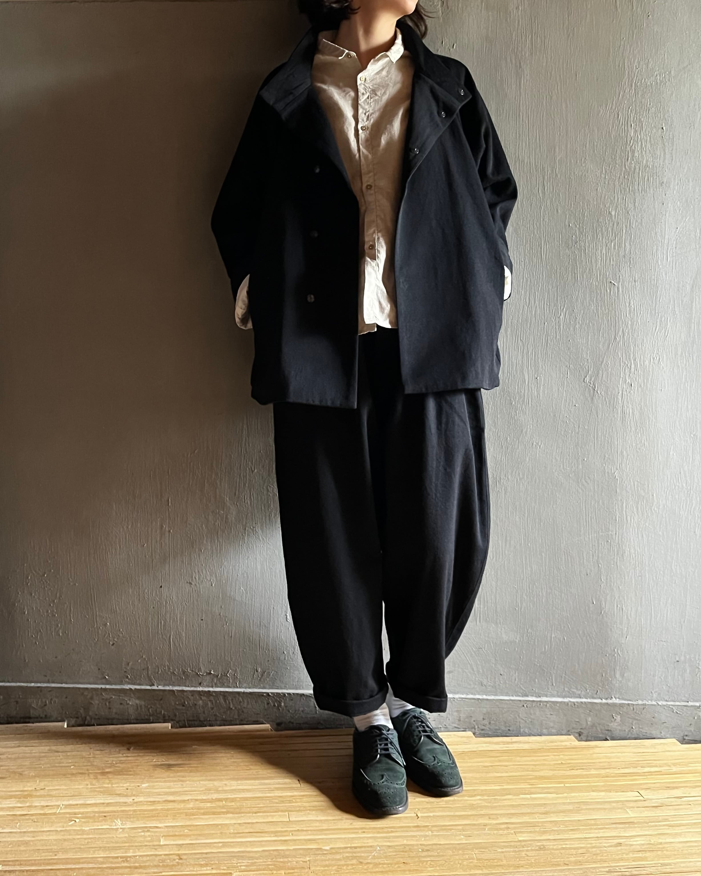 MITTAN｜NMウールOCツイルパンツ PT-125 黒 | CORNER_122