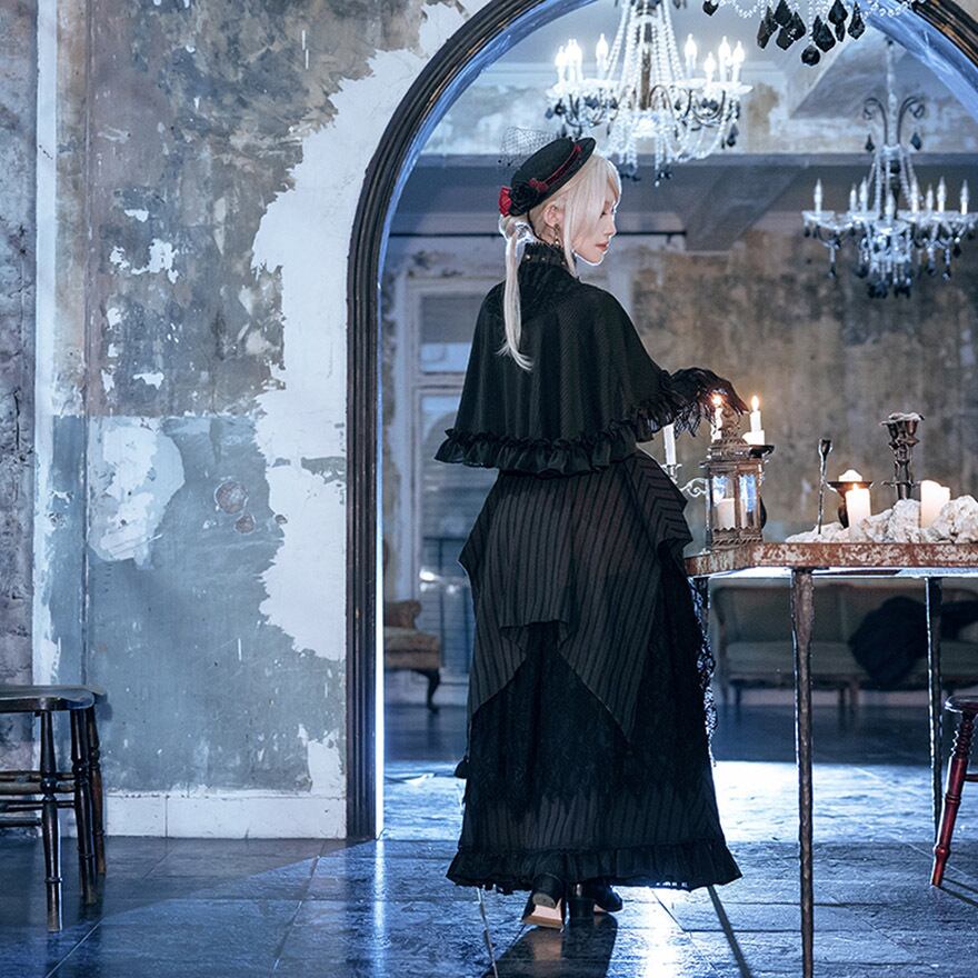 SEASONZ スチームパンク レイヤード スカートカバー 蒸気大陸 クラシカル コスチューム イベント 舞台衣装