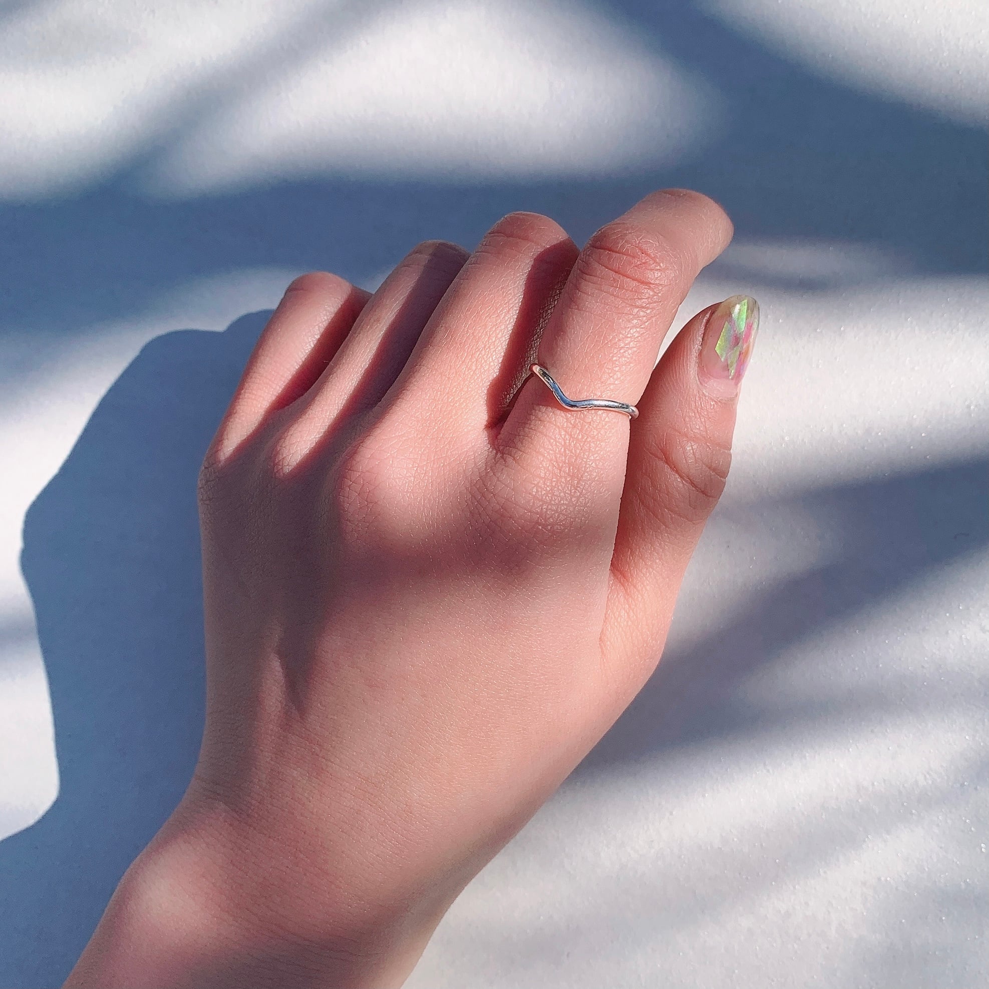 〈Silver925〉V ring / 1.5mm