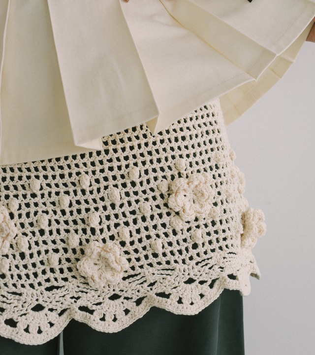 Crochet wrap SK・C/#off white