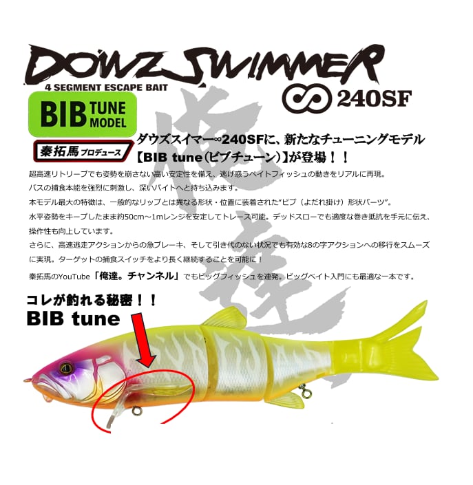 FISHMAGNET / ダウズスイマー∞240SF ”ビブチューン” | ルアーショップ