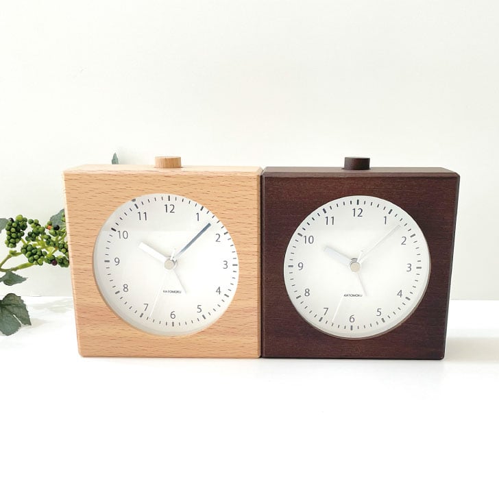 KATOMOKU Alarm Clock 5 ブラウン km-78BR | 加藤木工株式会社 online shop