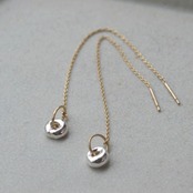shizuku    　（SV・K10YG）　Pierced　earrings