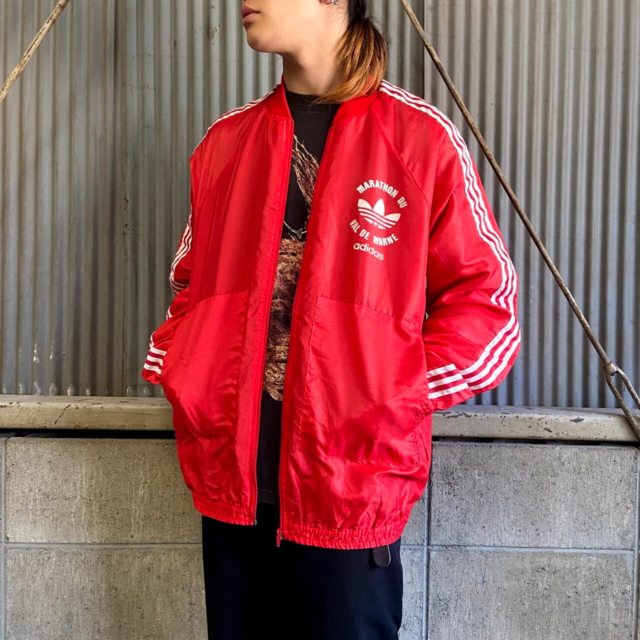 70年代 フランス製 adidas VENTEX アディダス ロゴプリント ...