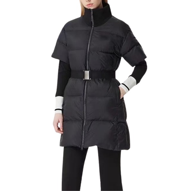 Elise High-Neck Short-Sleeve Down Jacket　　10671